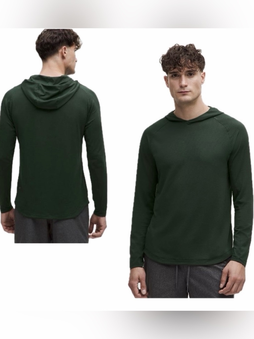 Lululemon License To Train Hoodie Men L Rainforest Green Dark Comfort Athleisure